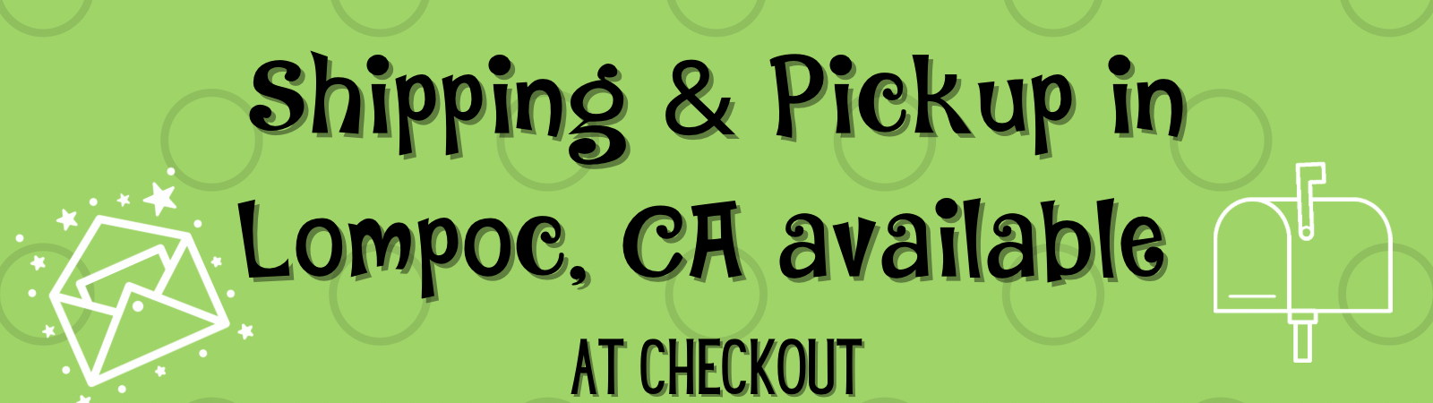 Shipping and pickup banner